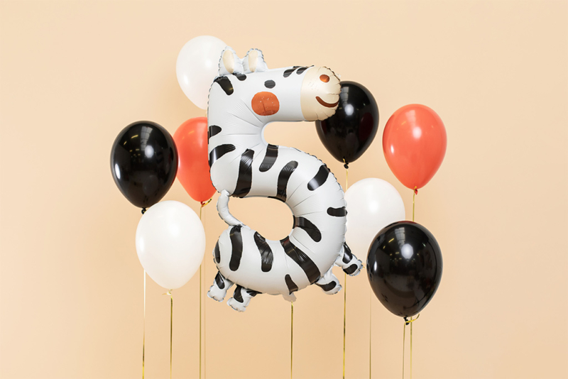 Broj 5 zebra - 81cm