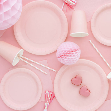 Plastični stolnjak - Svetlo roze