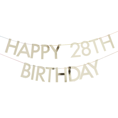 Baner Happy Birthday sa brojevima po želji - 1.5m
