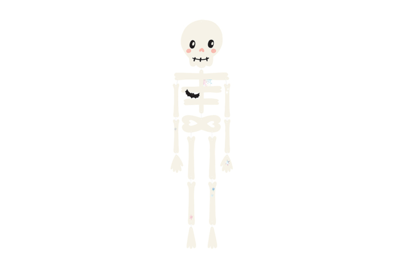 Papirna viseća dekoracija Skeleton - 110cm