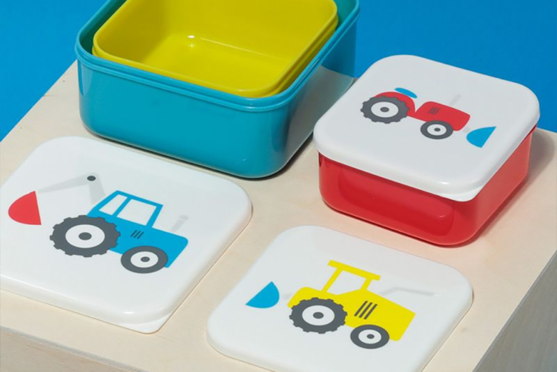 Kutije za hranu Little Tractors - 3 kom