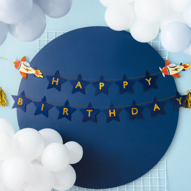 Baner Happy Birthday Planes - 2.5m