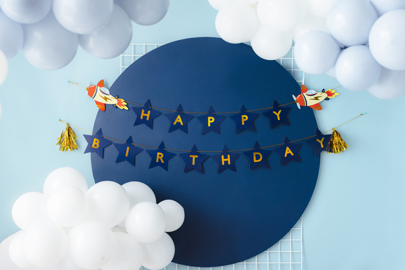 Baner Happy Birthday Planes - 2.5m