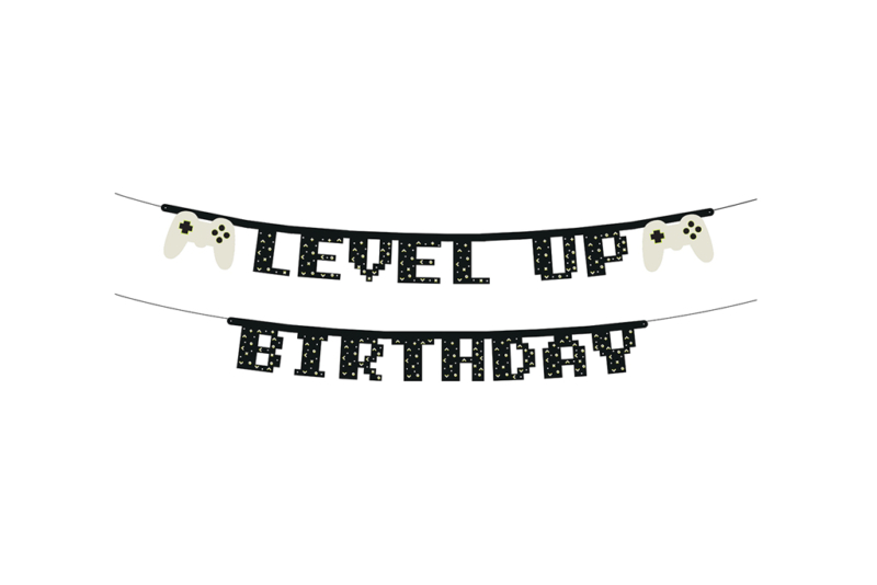 Baner Happy Birthday Level up - 2.5m