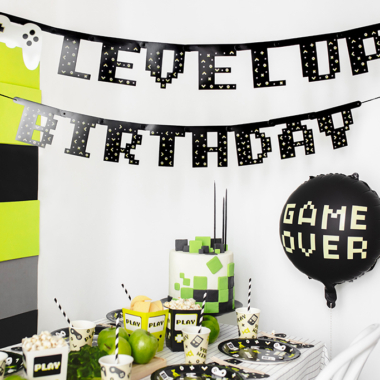 Baner Happy Birthday Level up - 2.5m