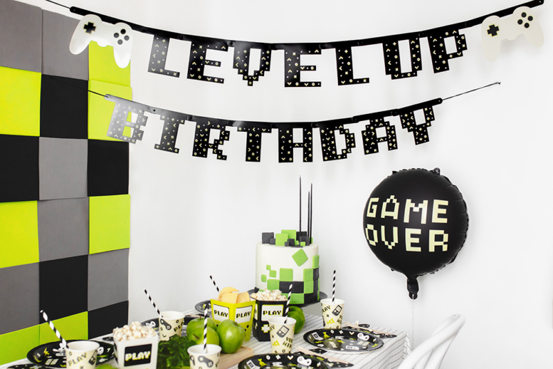 Baner Happy Birthday Level up - 2.5m