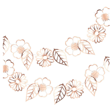 Baner rose gold cvetići - 3m