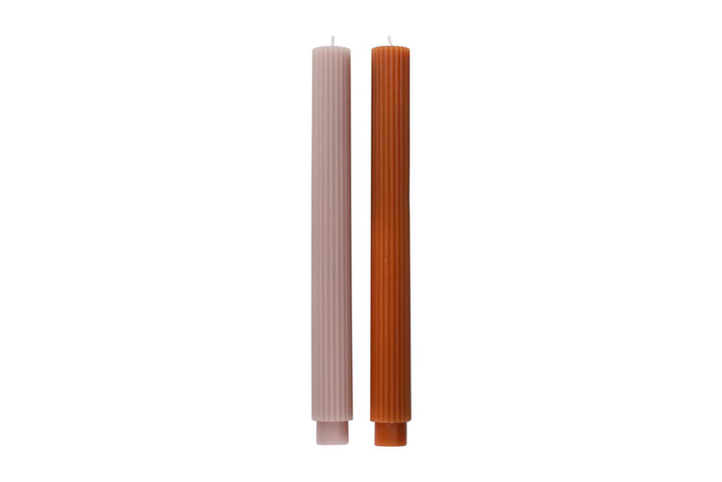 Sveće Christmas Copper rebraste 27cm - 2 kom