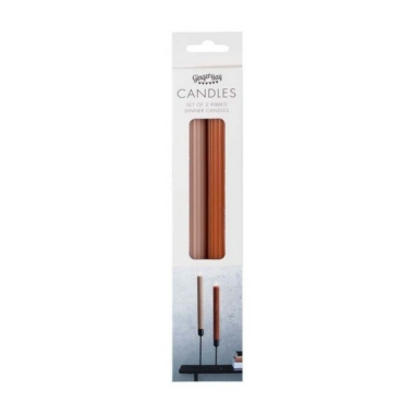 Sveće Christmas Copper rebraste 27cm - 2 kom
