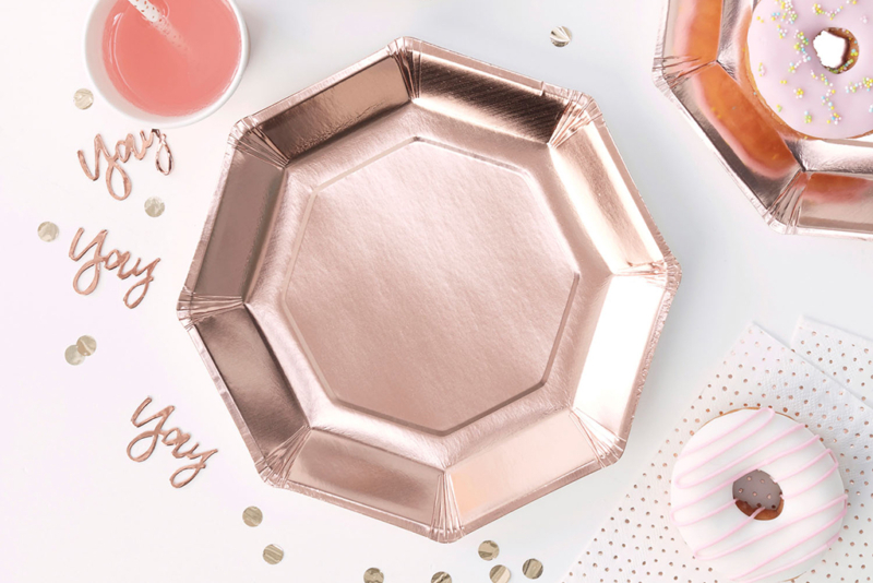 Tanjiri Rose gold 25cm - 8 kom