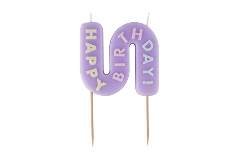 Svećica Happy Birthday - 12cm