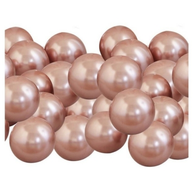 Rose gold hrom 12cm - 40 kom