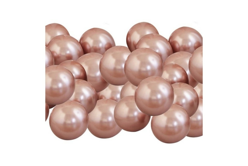 Rose gold hrom 12cm - 40 kom