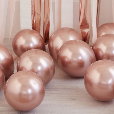 Rose gold hrom 12cm - 40 kom
