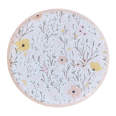 Tanjiri Pink floral 25cm - 8 kom