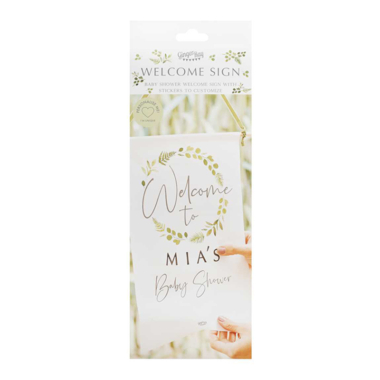 Personalizovani Baby Shower znak dobrodošlice