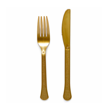 Plastične viljuške i noževi 19cm - 24 kom