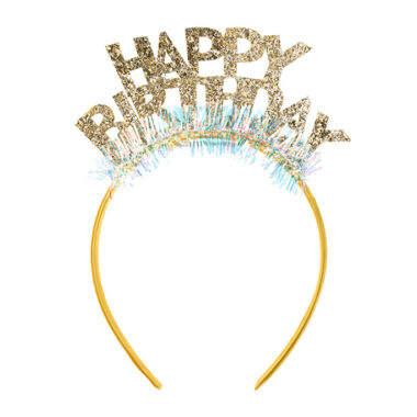 Rajf Happy Birthday zlatni - 19cm
