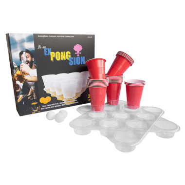Beer Pong - Sa držačima za čaše