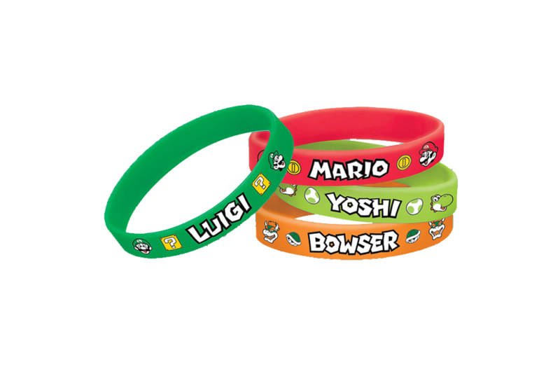 Gumene narukvice Super Mario - 6 kom
