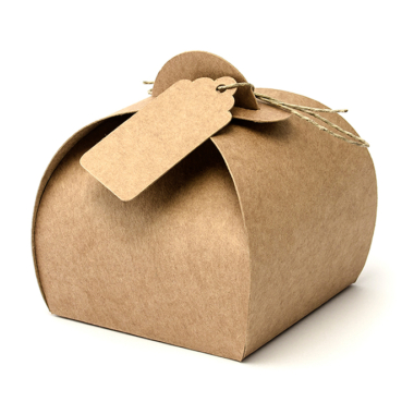 Kutijice Kraft sa oznakama 6cm - 10 kom