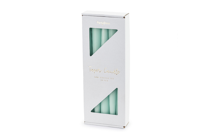 Sveća Mat mint 24cm - 10 kom