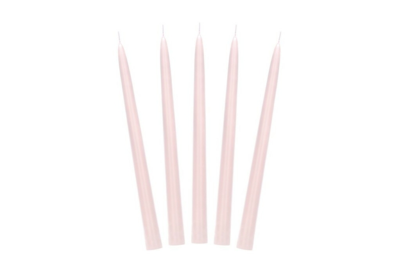 Sveća Mat prljavo roze 24cm - 10 kom