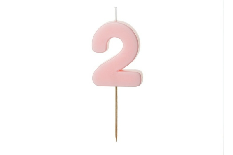 Roze svećica 2 - 5.5cm