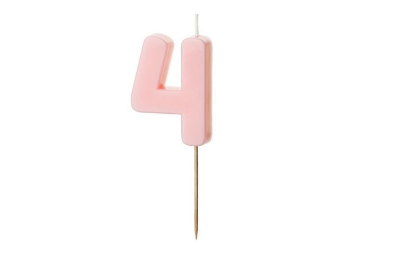 Roze svećica 4 - 5.5cm