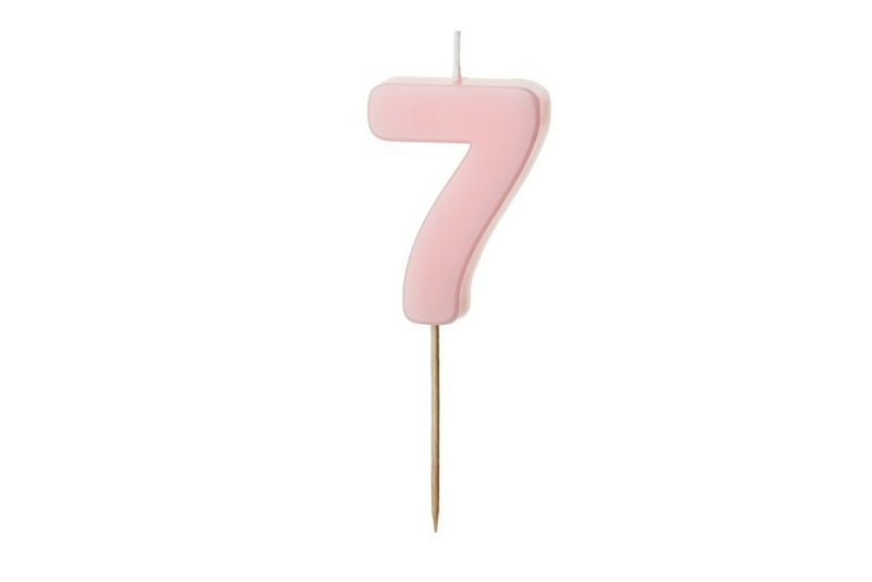 Roze svećica 7 - 5.5cm