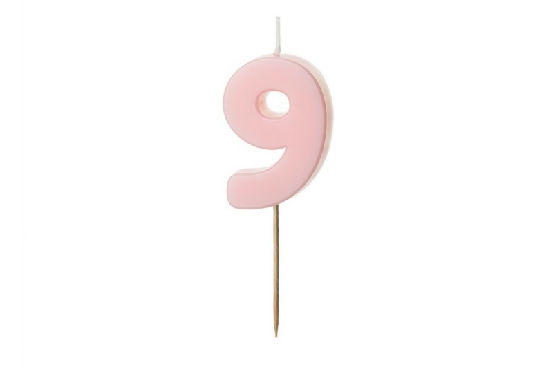 Roze svećica 9 - 5.5cm