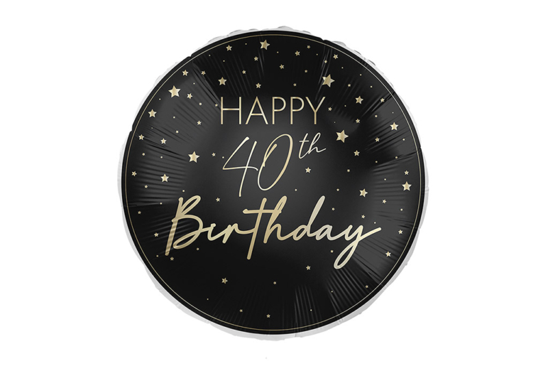 Happy 40th Birthday - 46cm