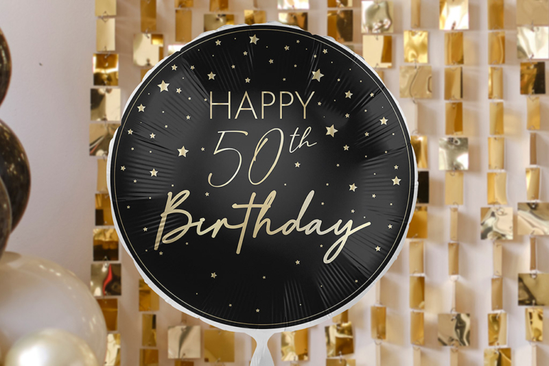 Happy 50th Birthday - 46cm
