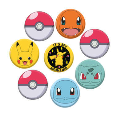 Bedževi Pokemon - 8 kom