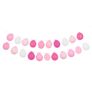 Baner od balona - roze mix