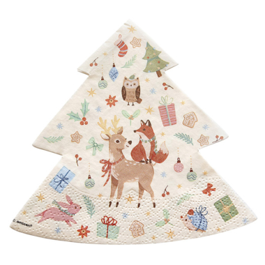 Salvete Winter Woodland 33cm - 16 kom