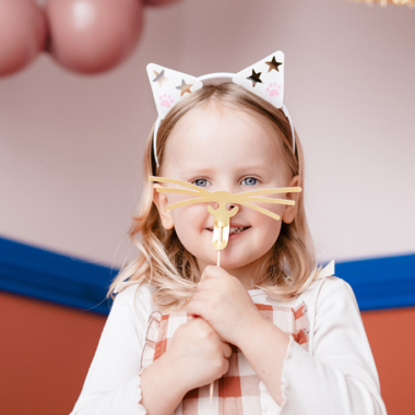 Set za fotografisanje Kitty rajf i brkovi - 5 kom