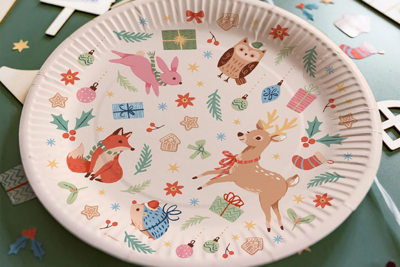 Tanjiri Winter Woodland 23cm - 8 kom