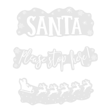 Stikeri za prozor - Santa please stop here!
