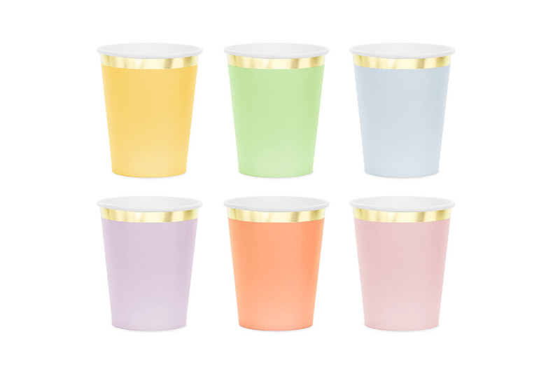 Čaše Pastel mix 220ml - 6 kom