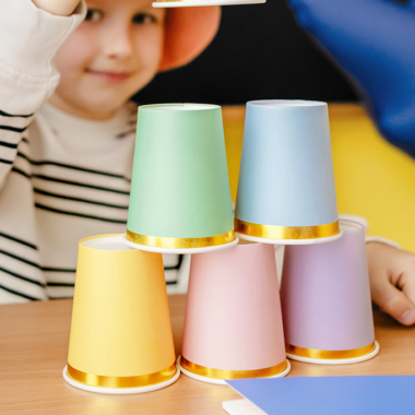 Čaše Pastel mix 220ml - 6 kom
