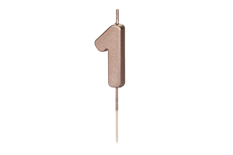 Rose gold svećica 1 - 4.5cm