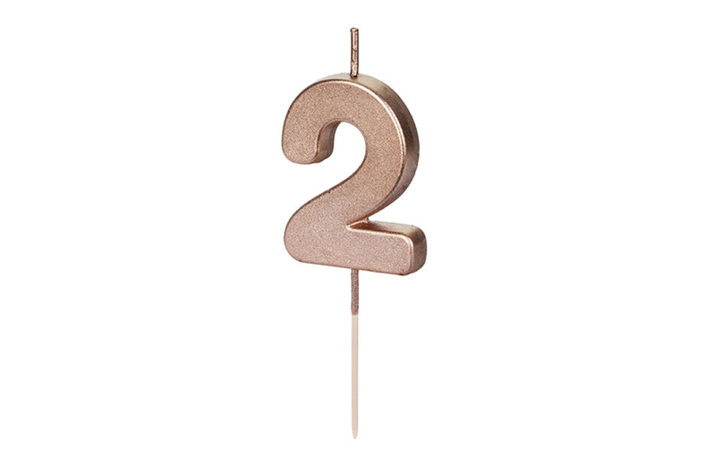 Rose gold svećica 2 - 4.5cm
