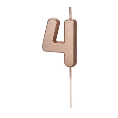 Rose gold svećica 4 - 4.5cm