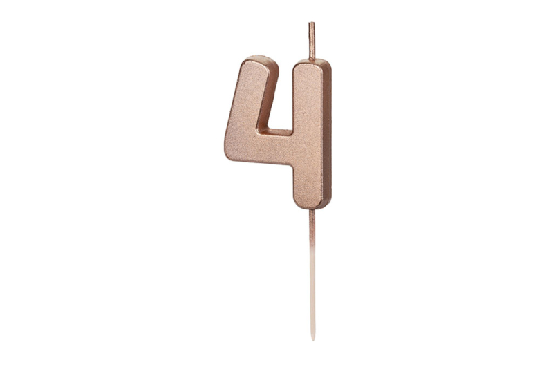 Rose gold svećica 4 - 4.5cm