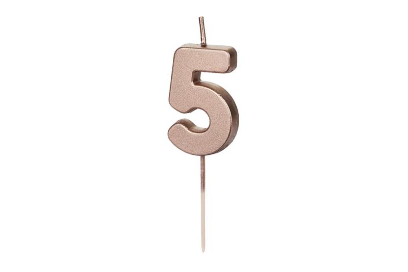 Rose gold svećica 5 - 4.5cm