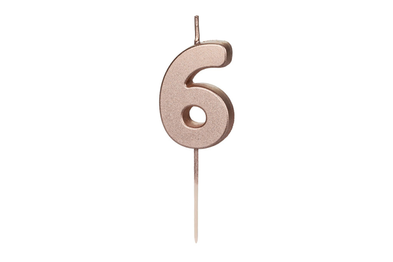 Rose gold svećica 6 - 4.5cm