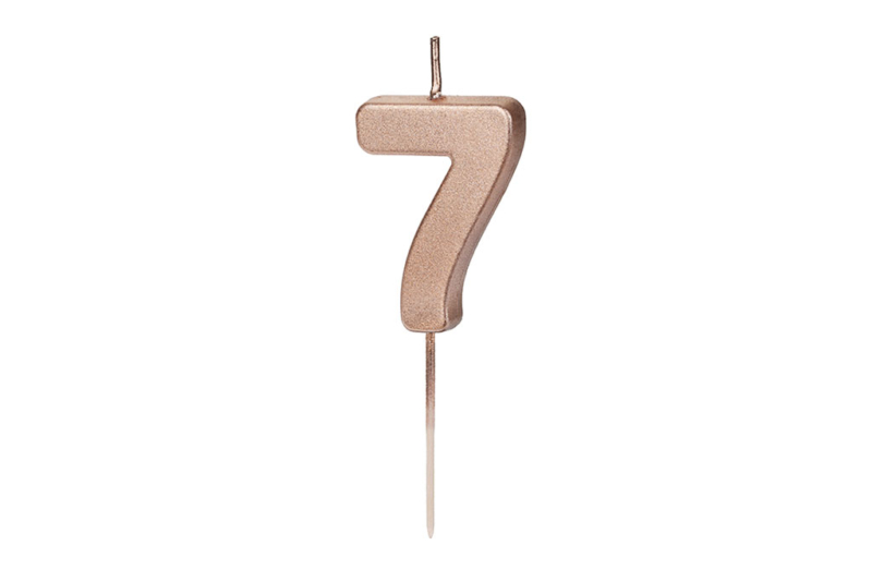 Rose gold svećica 7 - 4.5cm
