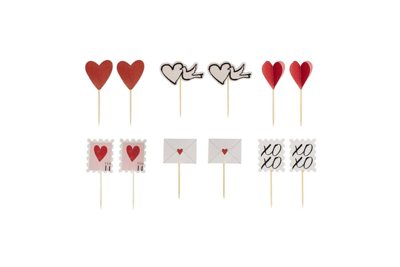 Toperi za mafine Valentines day - 12 kom