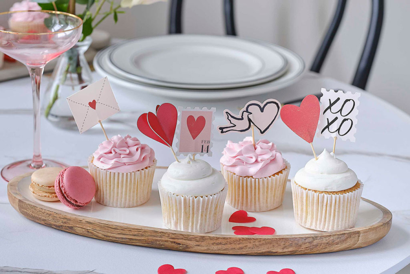 Toperi za mafine Valentines day - 12 kom
